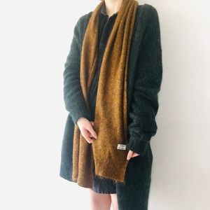 COPY - Acne Studios Golden Brown Mohair Scarf
